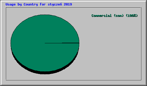 Usage by Country for stycze� 2019