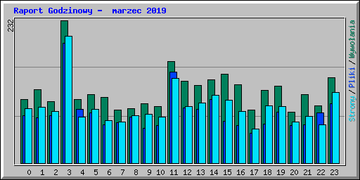 Raport Godzinowy -  marzec 2019