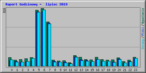 Raport Godzinowy -  lipiec 2019