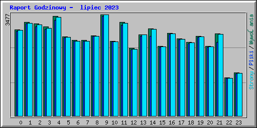 Raport Godzinowy -  lipiec 2023